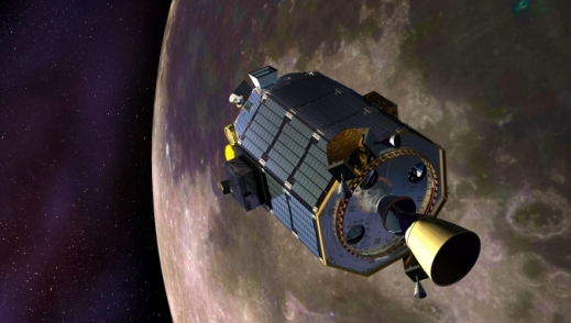 Artist impression of NASA's LADEE spacecraft orbiting the Moon. NASA / Ames Reseach Center / Dana Berry