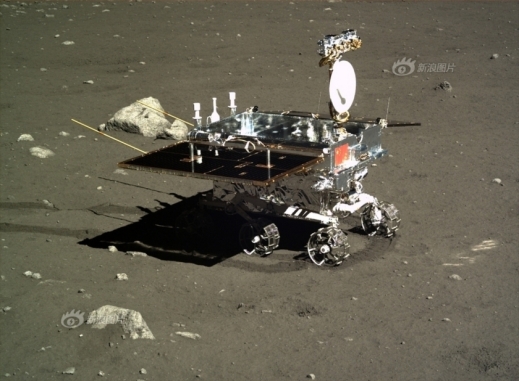 Image of Yutu/ Jade Rabbit taken by Chang'e 3.  Chinese Academy of Sciences